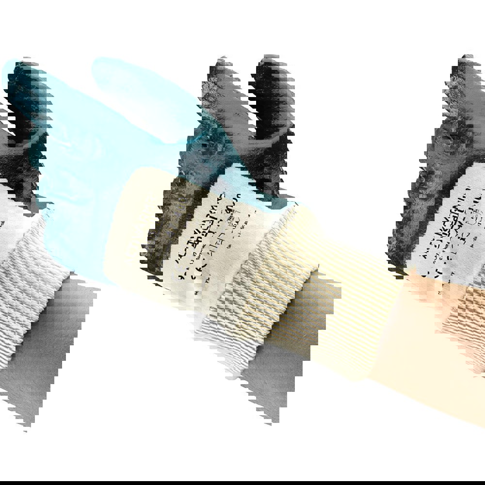 Series 47-400 General Purpose Work Gloves: Small, Nitrile-Coated Interlock Knit